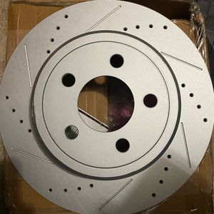 Drilled and slotted REAR rotors